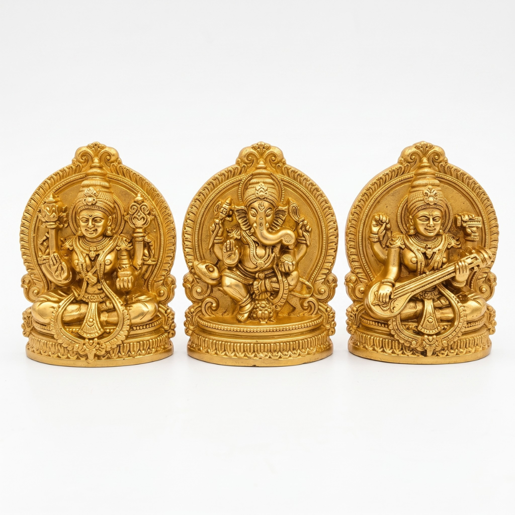 Laxmi Ganesh and Saraswati