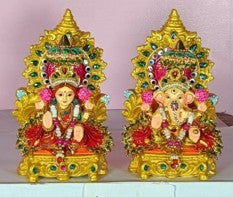 Terracotta Laxmi and Ganesha Decoration