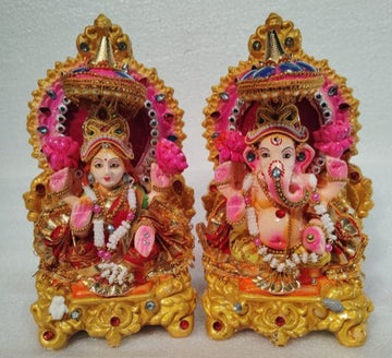 Terracotta Laxmi and Ganesha Decoration
