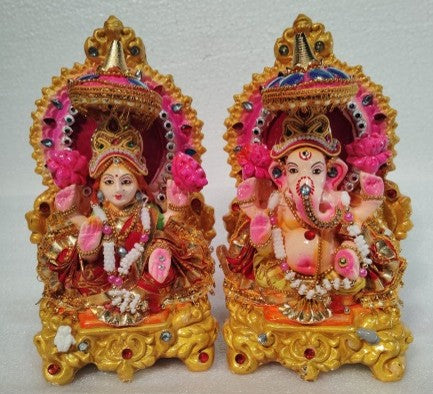 Terracotta Laxmi and Ganesha Decoration