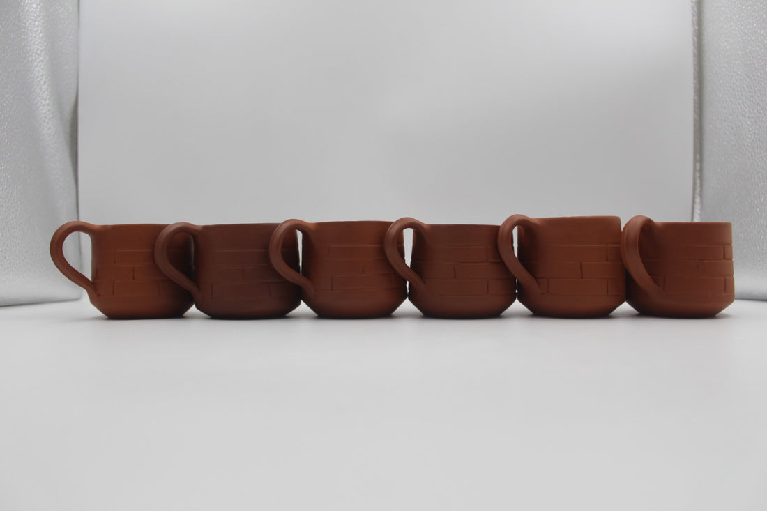 TERRACOTTA HANDICRAFT TEA CUP SET 6 - NATURAL CLAY KULHAD