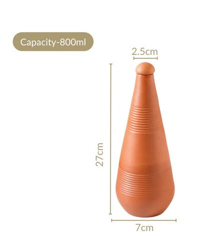Terracotta Taper Water Bottle 800ml