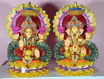 Terracotta Laxmi Ganesha Decoration