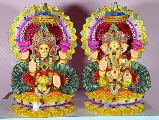 Terracotta Laxmi Ganesha Decoration