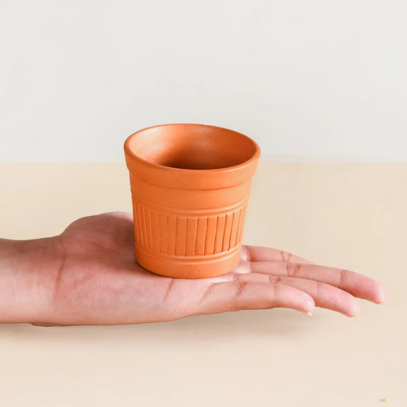 Set of 6 Terracotta Kulhad Tumblers
