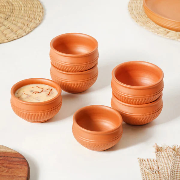 Engraved Terracotta Bowls  170ml