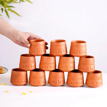 Engraved Terracotta Tumblers  100ml